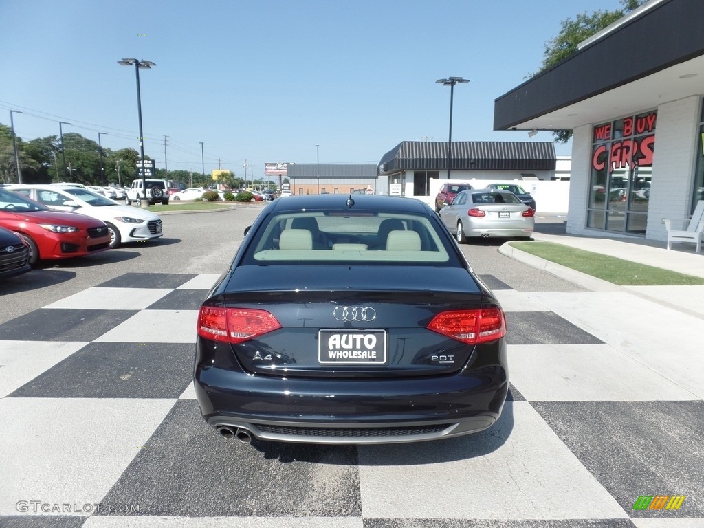 2012 A4 2.0T quattro Sedan - Moonlight Blue Metallic / Cardamom Beige photo #4