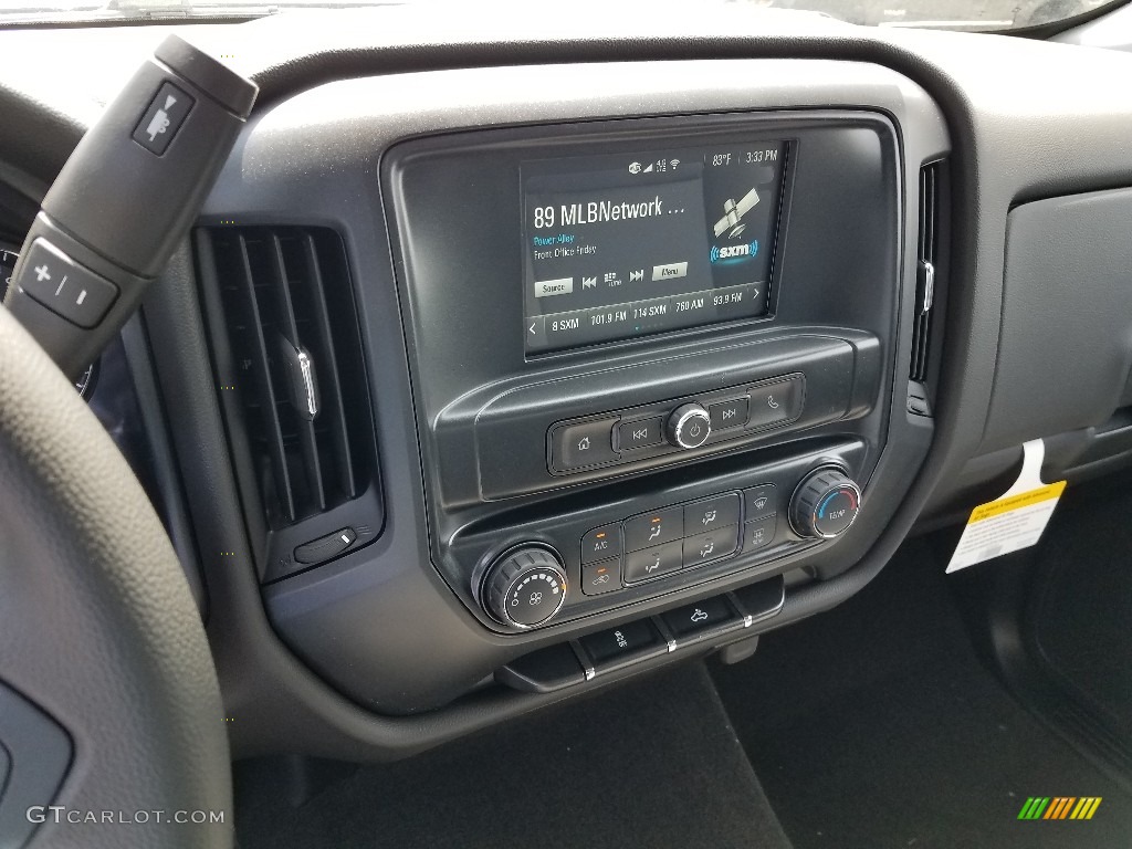 2018 Silverado 1500 Custom Double Cab - Black / Dark Ash/Jet Black photo #10