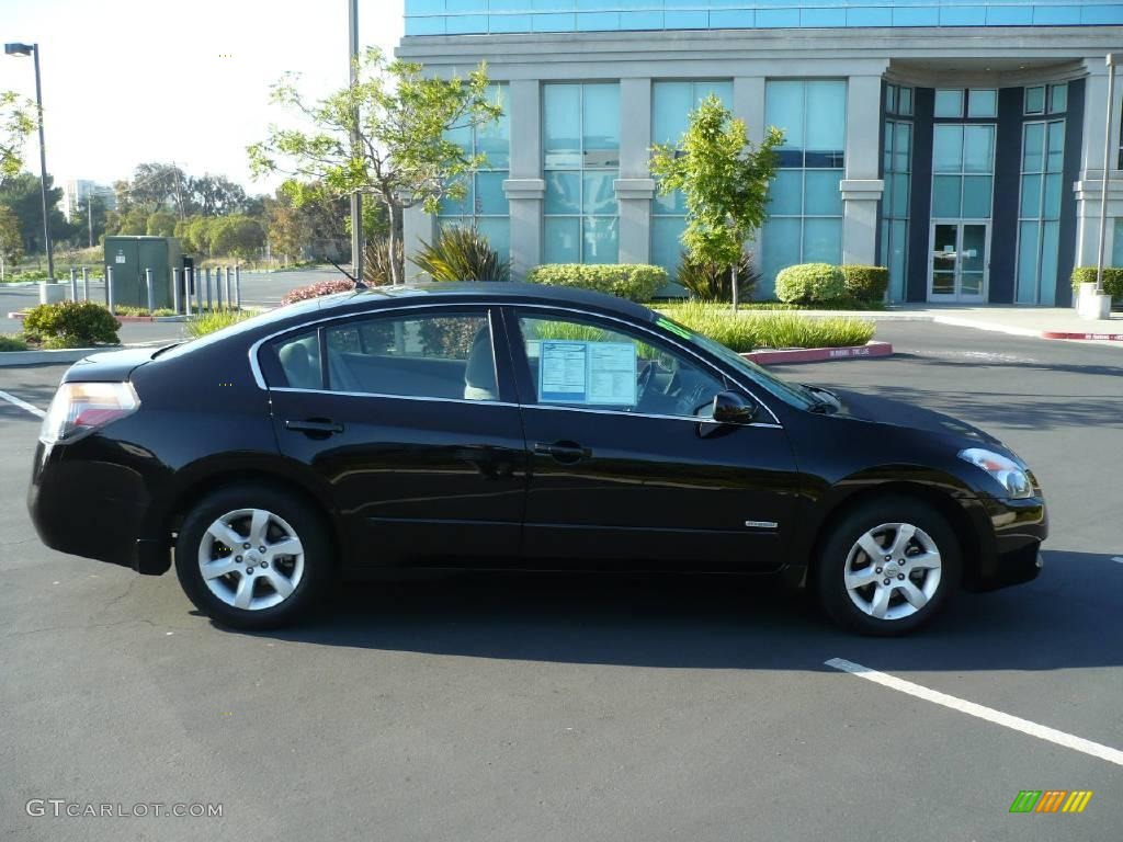 2007 Altima Hybrid - Super Black / Frost photo #7