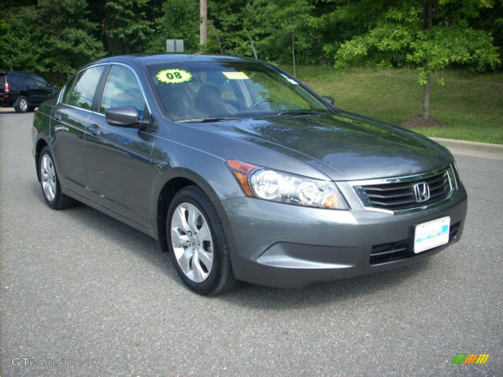 2008 Accord EX Sedan - Polished Metal Metallic / Gray photo #1