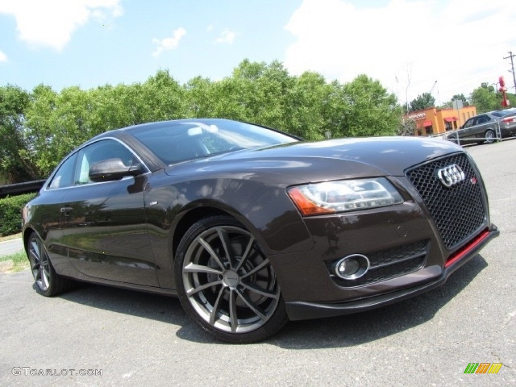 2011 A5 2.0T quattro Coupe - Teak Brown Metallic / Black photo #2