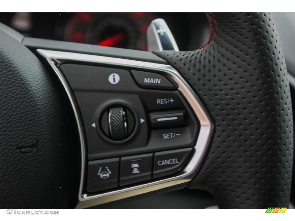 2019 Acura RDX A-Spec Red Steering Wheel Photo #128283814