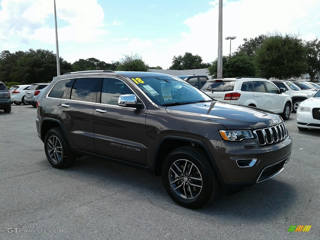 Walnut Brown Metallic 2018 Jeep Grand Cherokee Limited 4x4 Exterior Photo #128286916