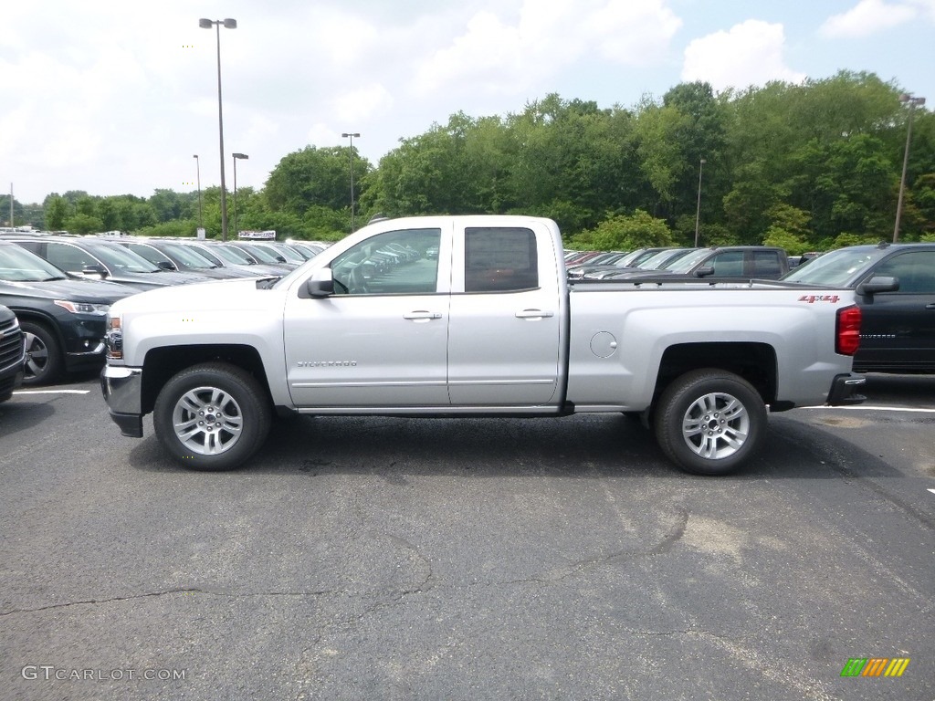 Silver Ice Metallic 2019 Chevrolet Silverado LD LT Double Cab 4x4 Exterior Photo #128287330