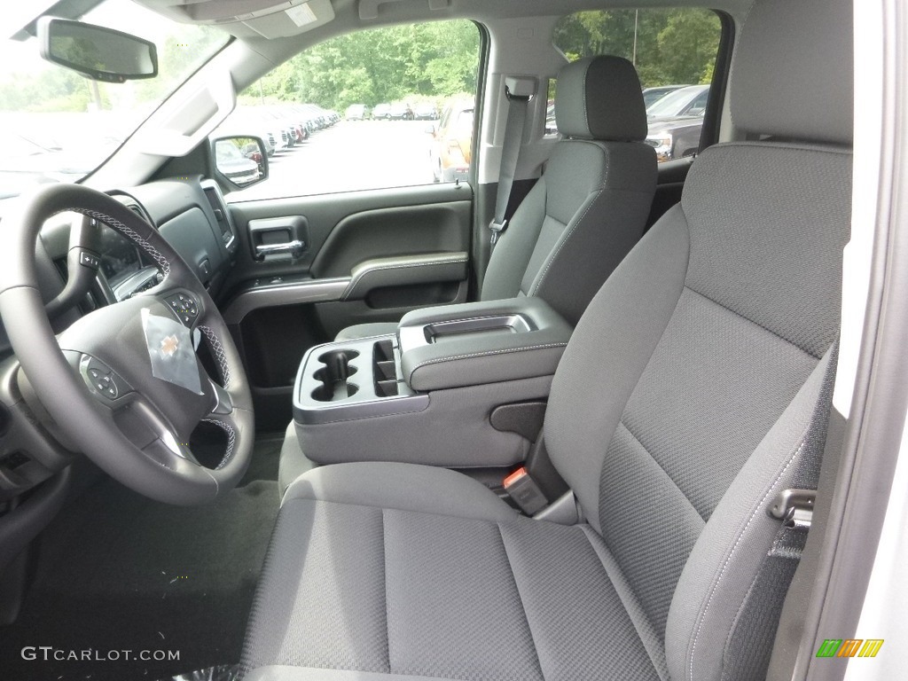 Jet Black Interior 2019 Chevrolet Silverado LD LT Double Cab 4x4 Photo #128287621