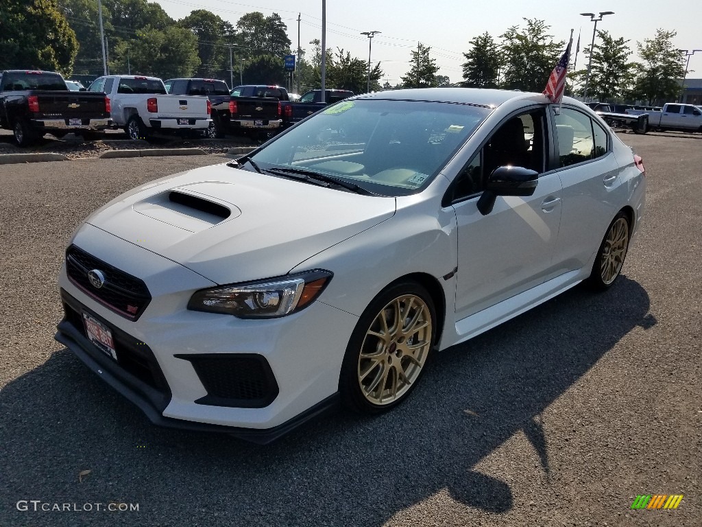 Crystal White Pearl 2018 Subaru WRX STI Type RA Exterior Photo #128288059