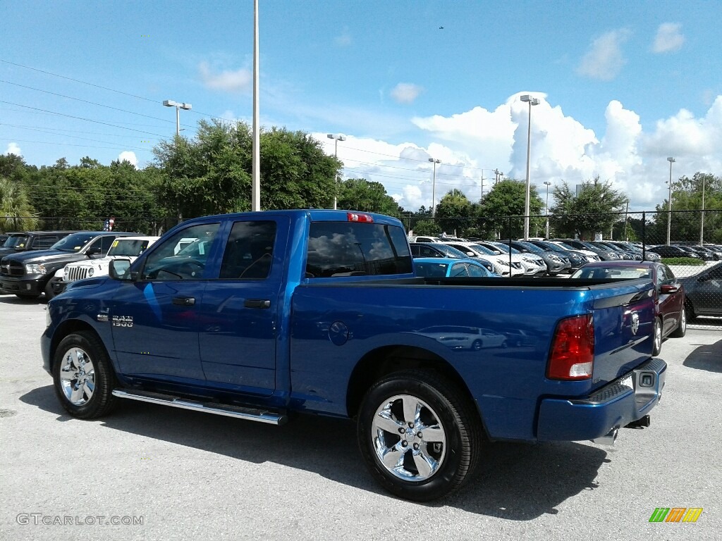 2018 1500 Express Quad Cab - Blue Streak Pearl / Black/Diesel Gray photo #3