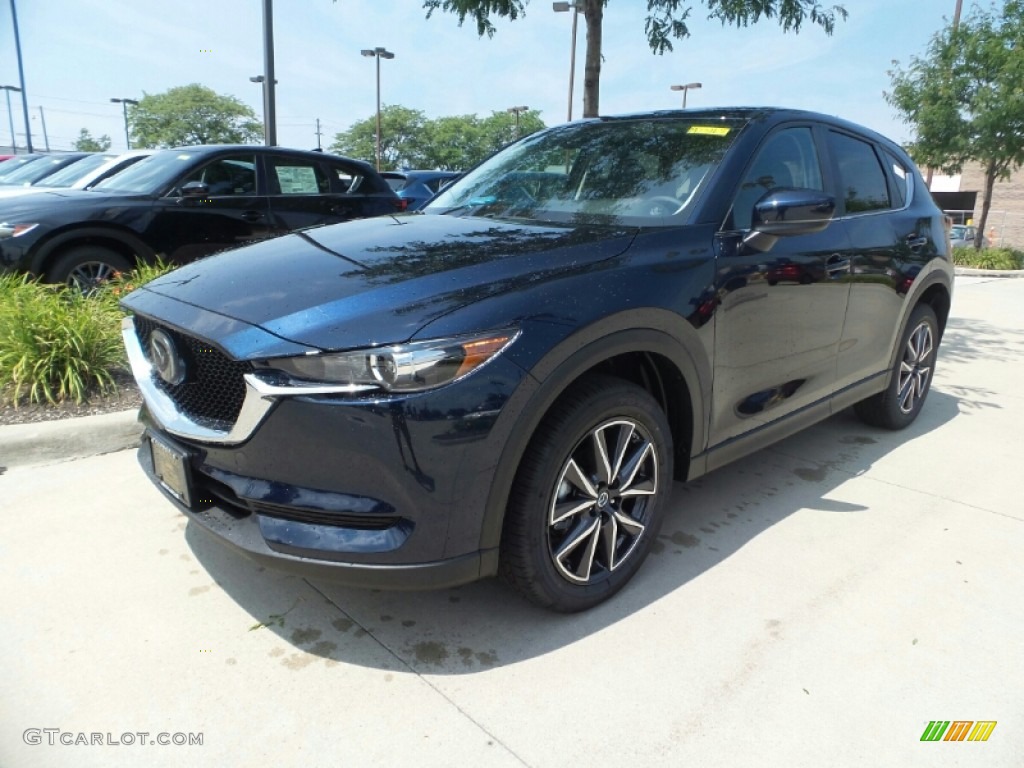 2018 CX-5 Touring AWD - Deep Crystal Blue Mica / Black photo #1