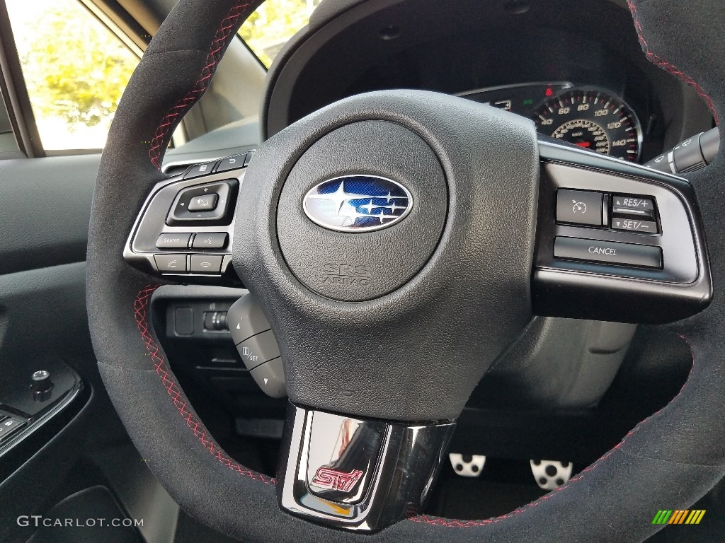 2018 Subaru WRX STI Type RA Carbon Black Steering Wheel Photo #128288566