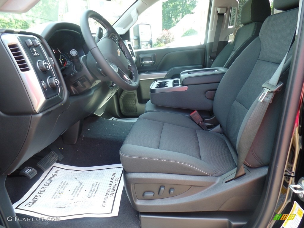 Jet Black Interior 2019 Chevrolet Silverado 2500HD LTZ Crew Cab 4WD Photo #128300803