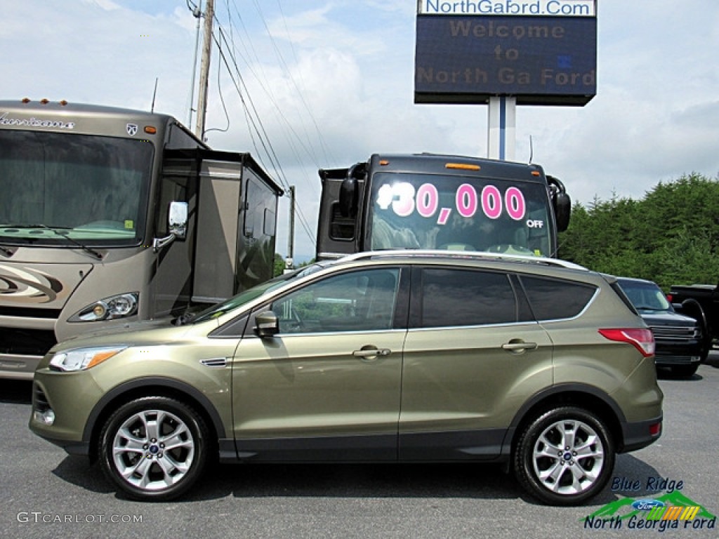 2014 Escape Titanium 2.0L EcoBoost - Ginger Ale / Charcoal Black photo #2