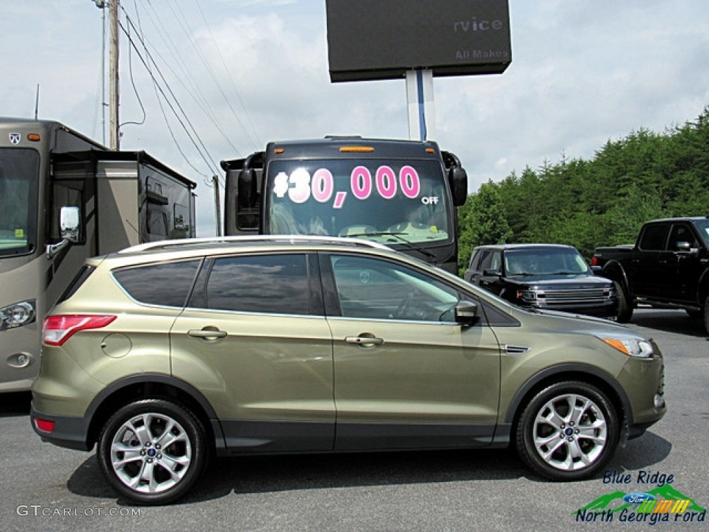 2014 Escape Titanium 2.0L EcoBoost - Ginger Ale / Charcoal Black photo #6