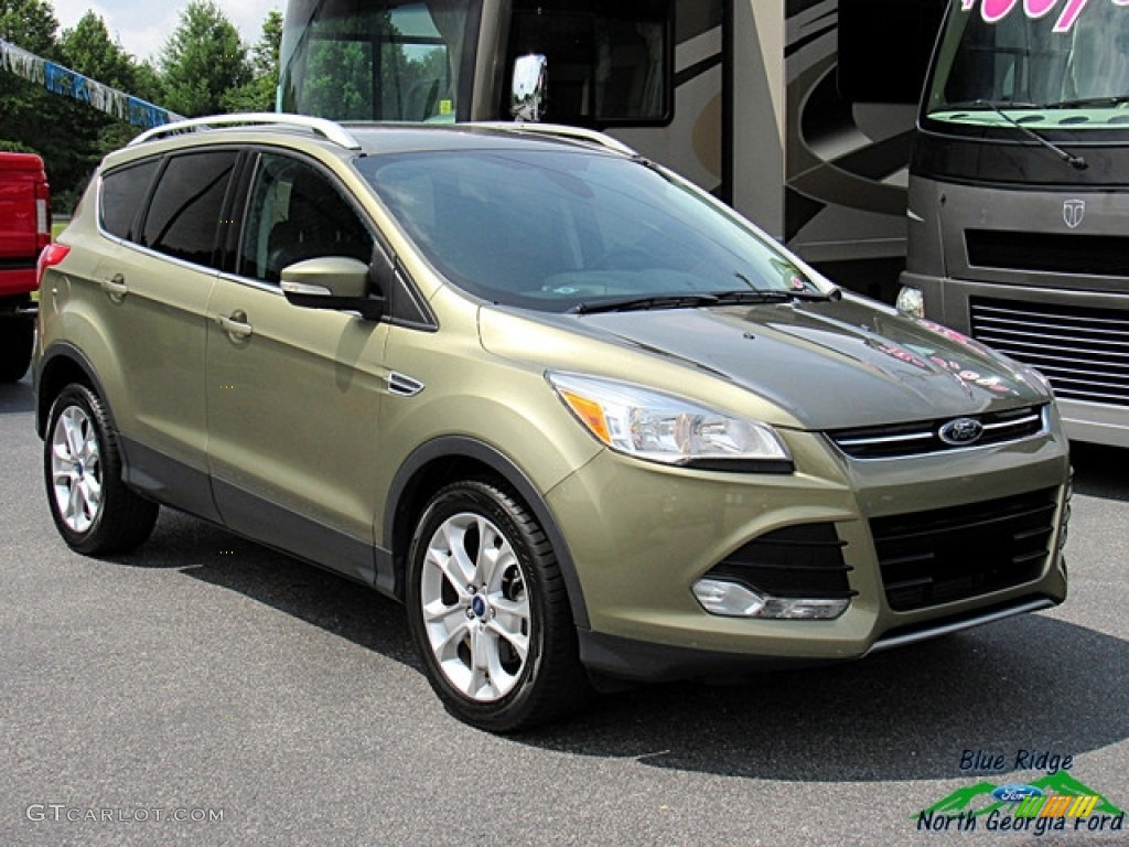 2014 Escape Titanium 2.0L EcoBoost - Ginger Ale / Charcoal Black photo #7