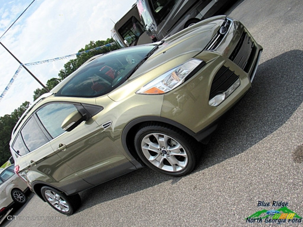 2014 Escape Titanium 2.0L EcoBoost - Ginger Ale / Charcoal Black photo #31