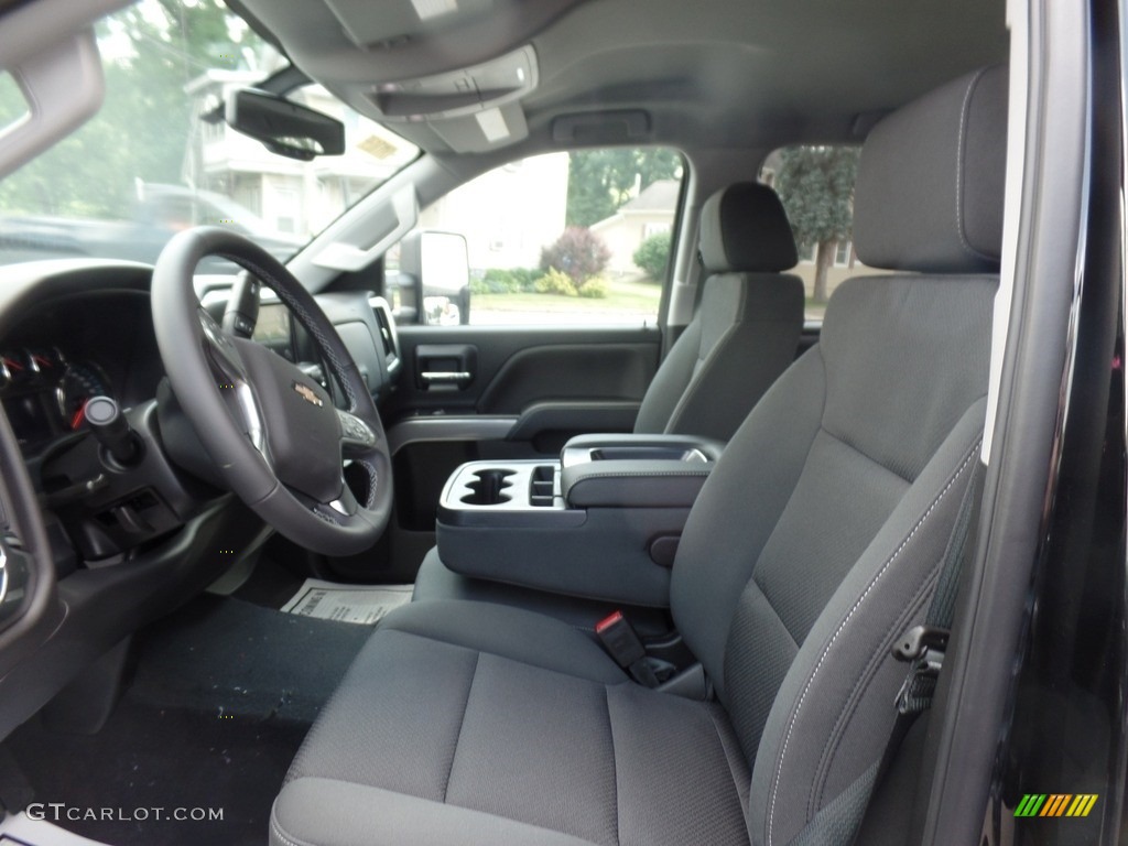 Jet Black Interior 2019 Chevrolet Silverado 2500HD LT Crew Cab 4WD Photo #128302306