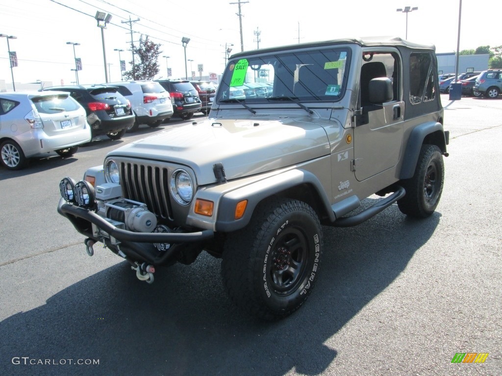 2004 Wrangler X 4x4 - Bright Silver Metallic / Dark Slate Gray photo #2