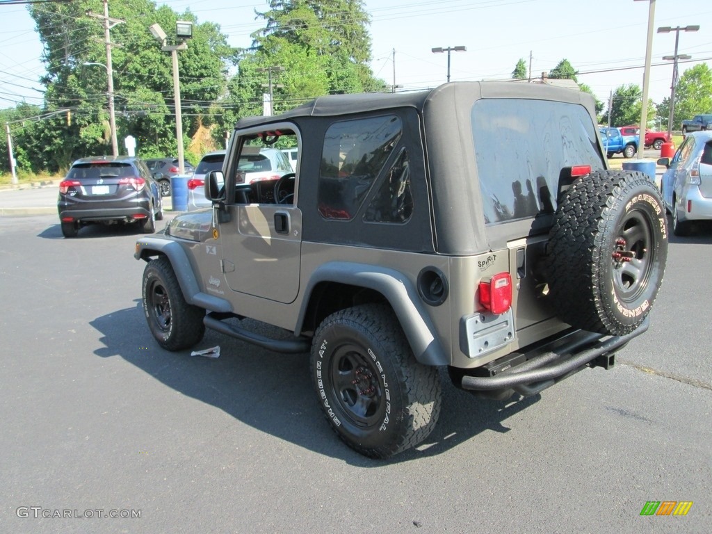 2004 Wrangler X 4x4 - Bright Silver Metallic / Dark Slate Gray photo #8