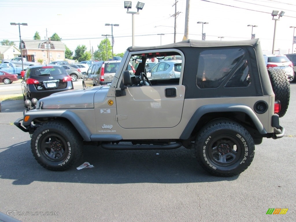 2004 Wrangler X 4x4 - Bright Silver Metallic / Dark Slate Gray photo #9