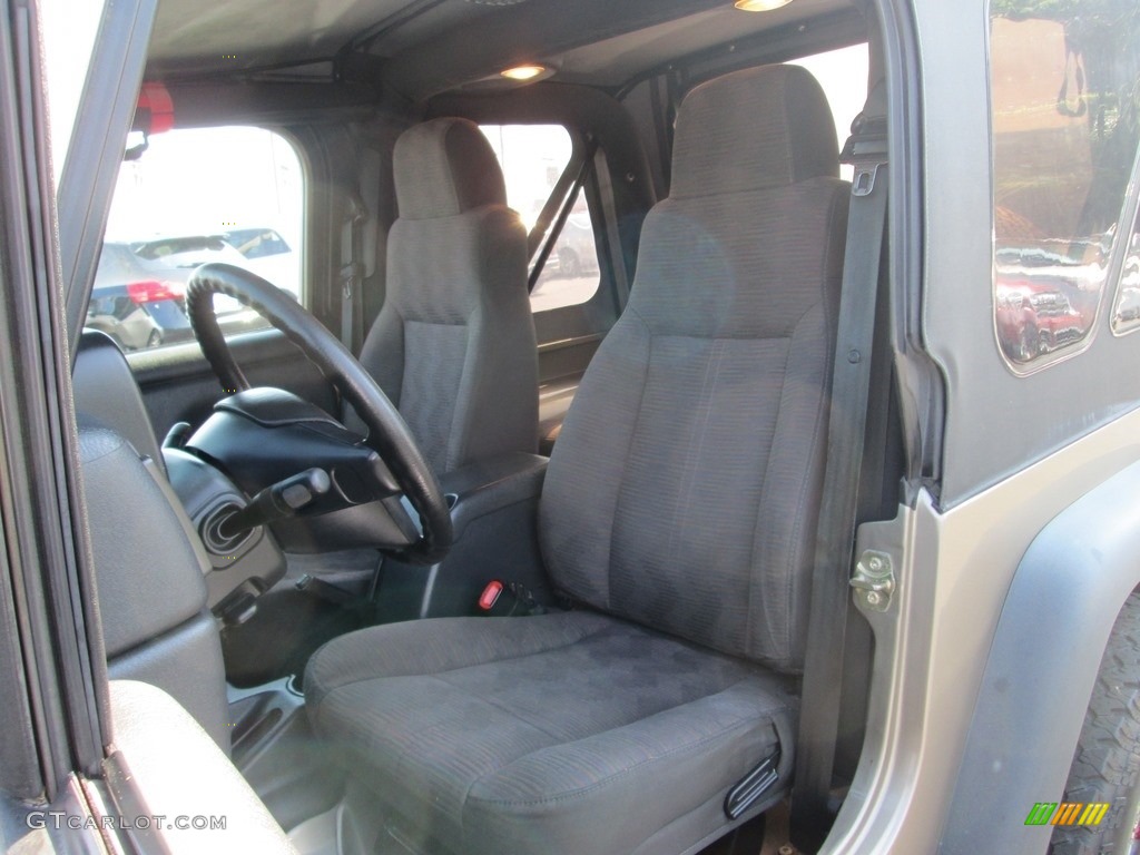 2004 Wrangler X 4x4 - Bright Silver Metallic / Dark Slate Gray photo #13