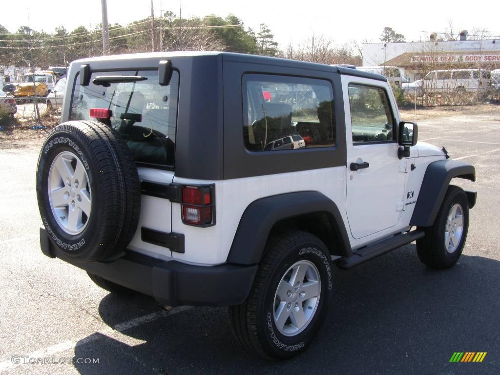 2008 Wrangler X 4x4 - Stone White / Dark Slate Gray/Medium Slate Gray photo #5