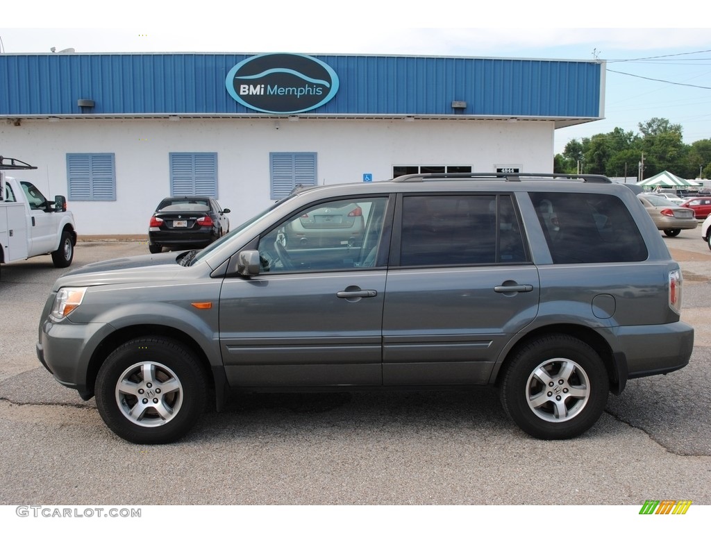 2007 Pilot EX-L - Nimbus Gray Metallic / Gray photo #2