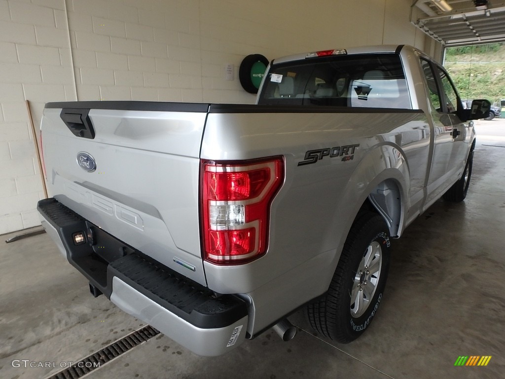 2018 F150 XL SuperCab 4x4 - Ingot Silver / Earth Gray photo #2