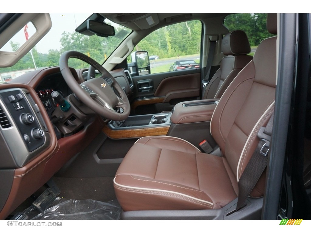 High Country Saddle Interior 2019 Chevrolet Silverado 2500HD High Country Crew Cab 4WD Photo #128307955