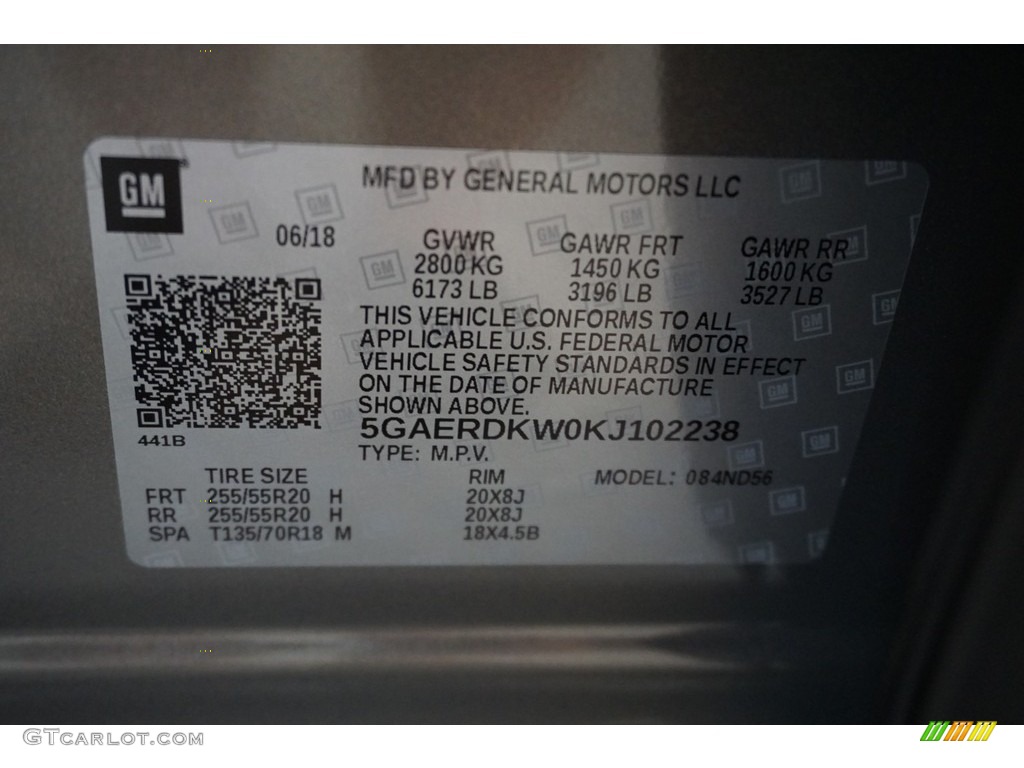 2019 Enclave Avenir - Pepperdust Metallic / Chestnut photo #14