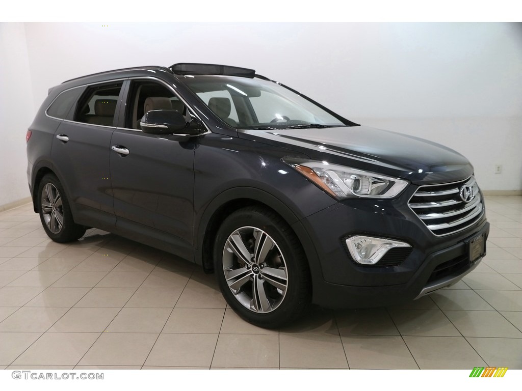 2014 Santa Fe Limited AWD - Night Sky Pearl / Beige photo #1