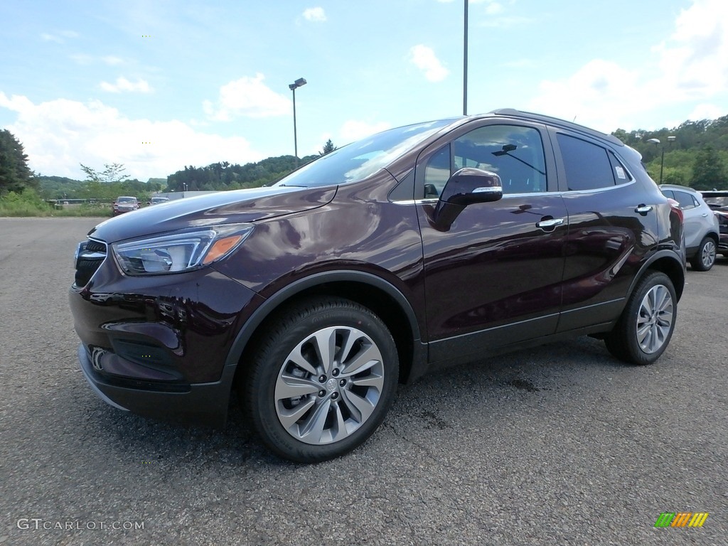 2018 Encore Preferred AWD - Black Cherry Metallic / Ebony photo #1