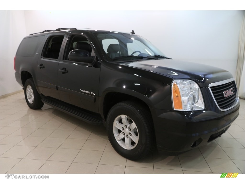 2014 Yukon XL SLT 4x4 - Onyx Black / Ebony photo #1