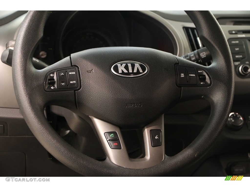2014 Sportage LX - Clear White / Black photo #7