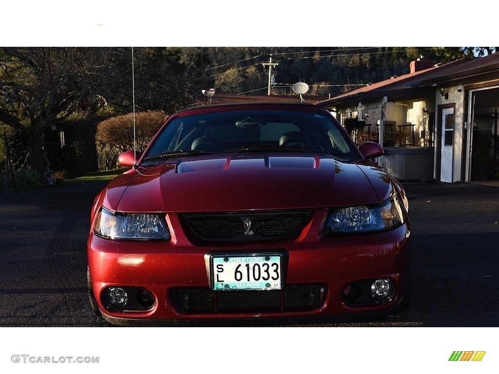 2003 Mustang Cobra Convertible - Redfire Metallic / Dark Charcoal/Medium Graphite photo #9