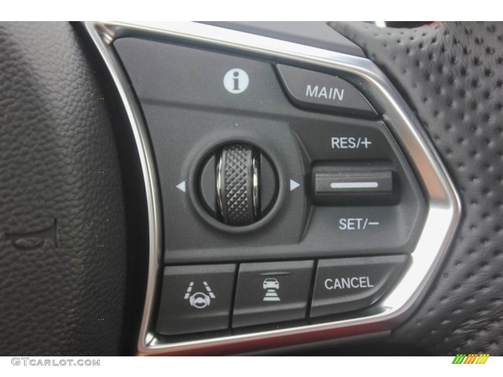 2019 Acura RDX A-Spec AWD Red Steering Wheel Photo #128322859