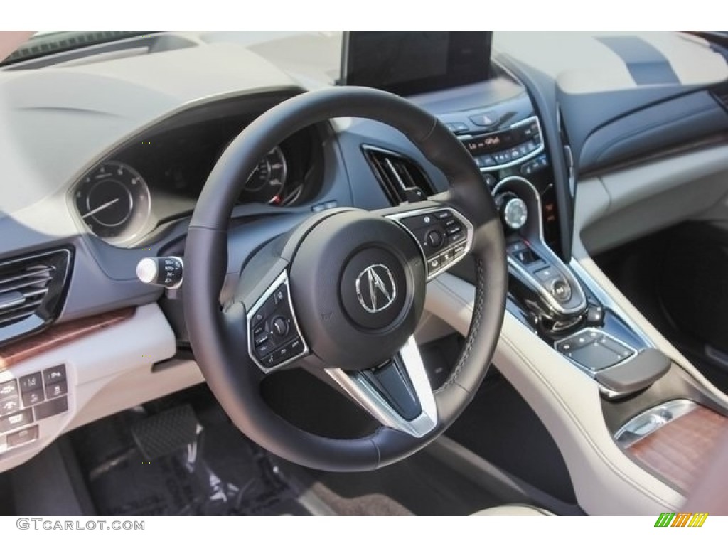 2019 Acura RDX Advance Graystone Steering Wheel Photo #128324689