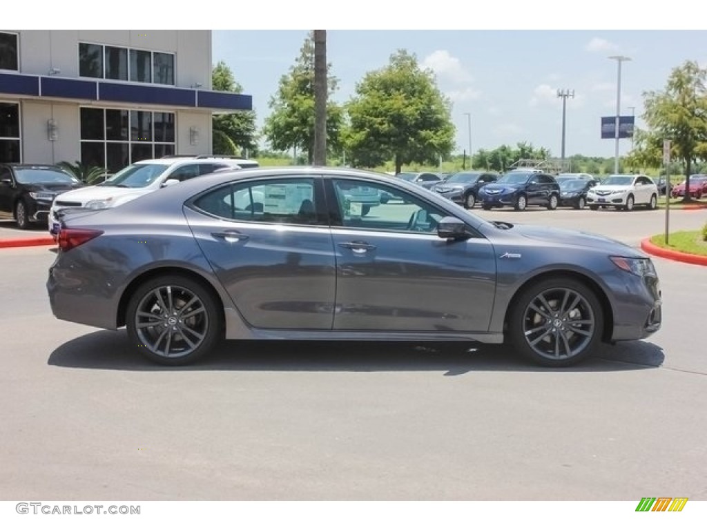 Modern Steel Metallic 2019 Acura TLX A-Spec Sedan Exterior Photo #128325283