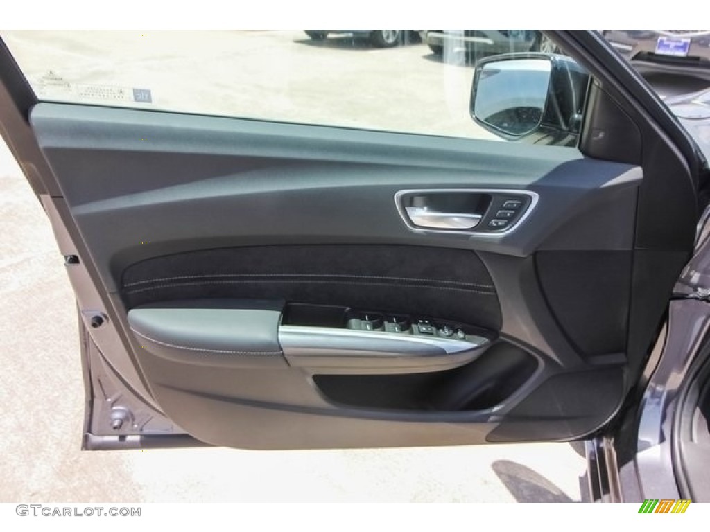 2019 Acura TLX A-Spec Sedan Ebony Door Panel Photo #128325370