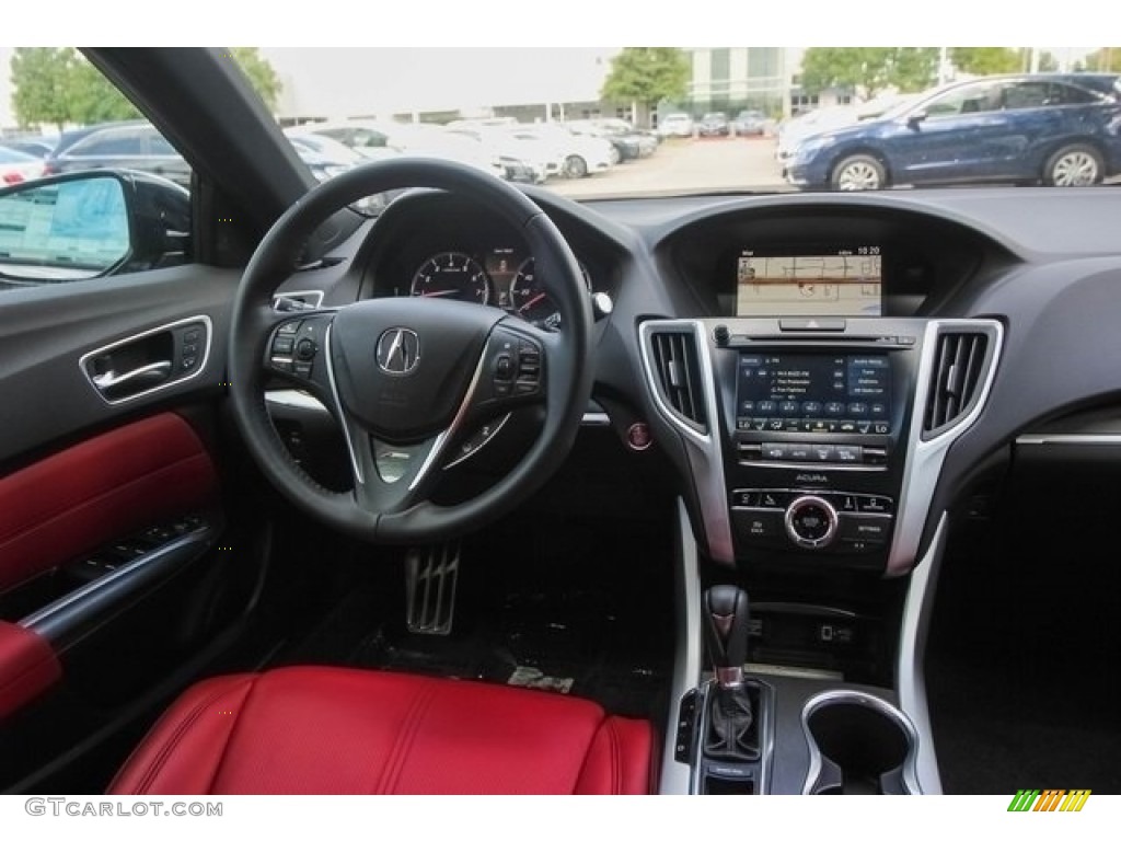 2019 Acura TLX A-Spec Sedan Red Dashboard Photo #128326117