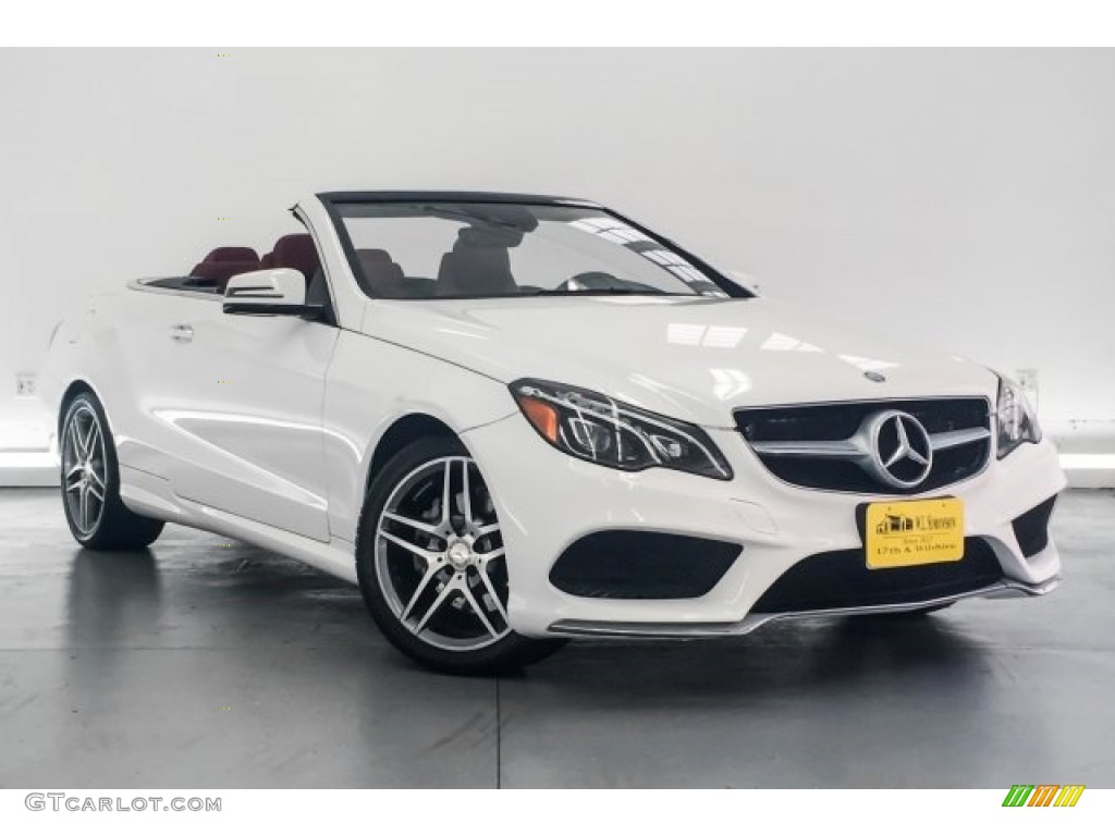 2016 E 400 Cabriolet - Polar White / Red/Black photo #12