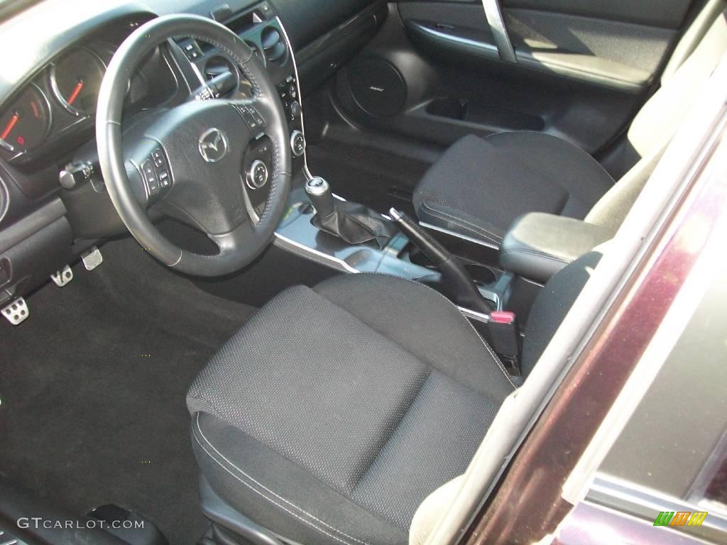 2006 MAZDA6 MAZDASPEED6 Sport - Black Cherry Mica / Black photo #10