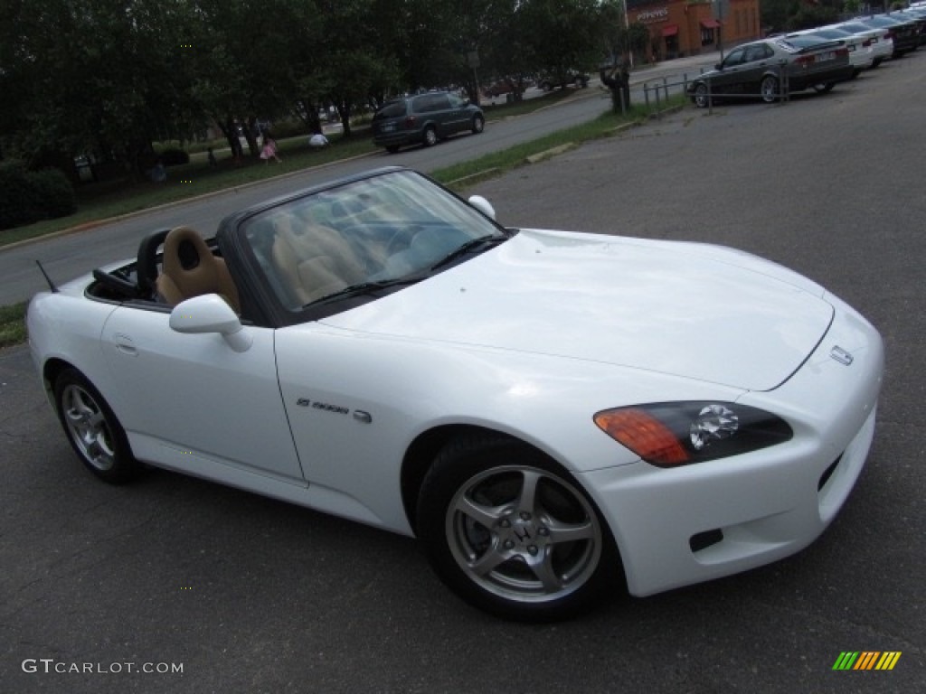 2003 S2000 Roadster - Grand Prix White / Tan photo #3