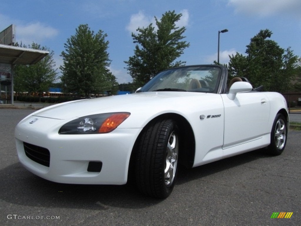 2003 S2000 Roadster - Grand Prix White / Tan photo #6