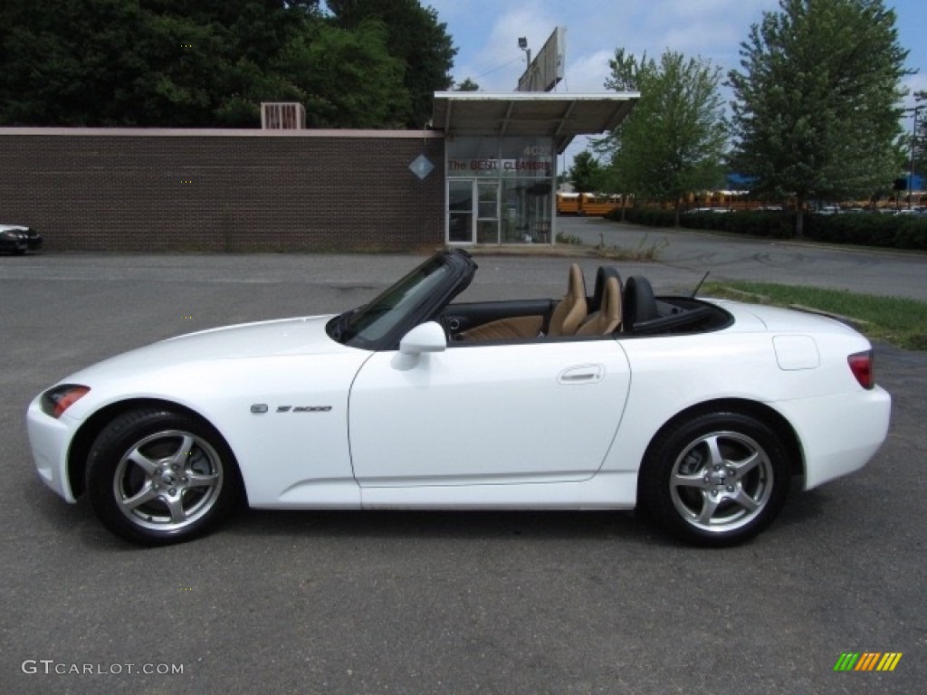 2003 S2000 Roadster - Grand Prix White / Tan photo #7