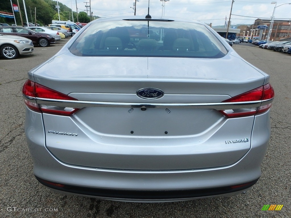 2018 Fusion Hybrid S - Ingot Silver / Medium Light Stone photo #4