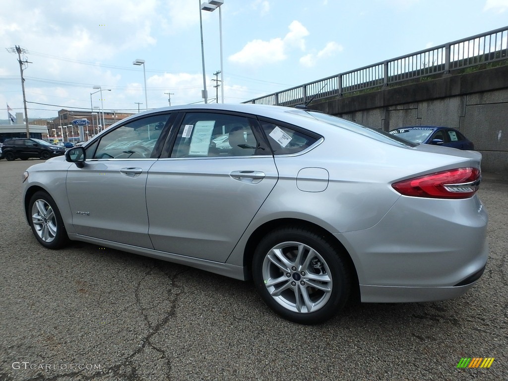 2018 Fusion Hybrid S - Ingot Silver / Medium Light Stone photo #5