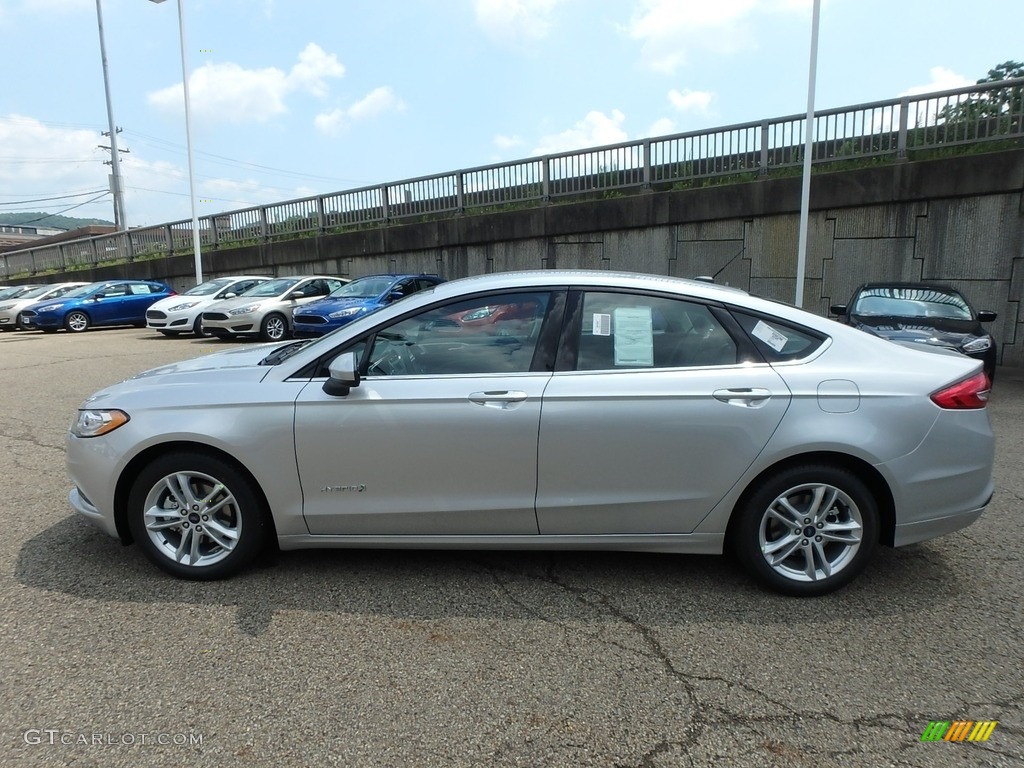 2018 Fusion Hybrid S - Ingot Silver / Medium Light Stone photo #6