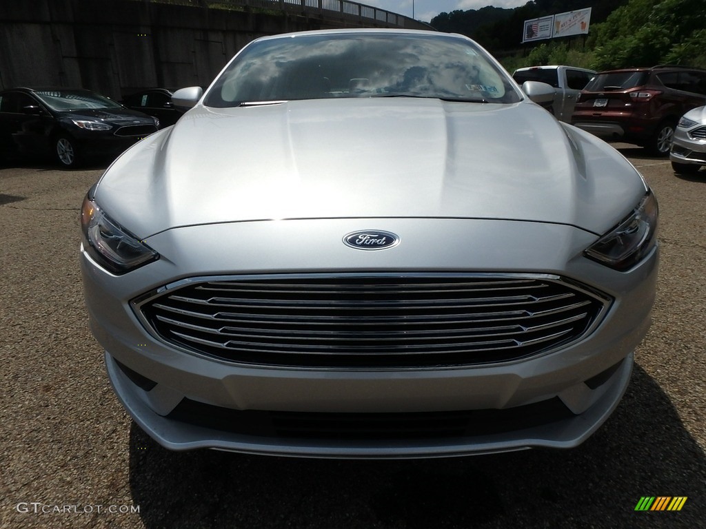 2018 Fusion Hybrid S - Ingot Silver / Medium Light Stone photo #8