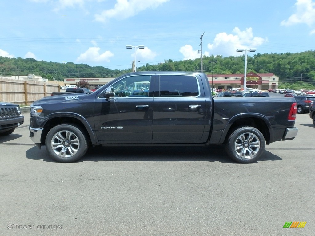 2019 1500 Long Horn Crew Cab 4x4 - Maximum Steel Metallic / Mountain Brown/Light Frost Beige photo #2