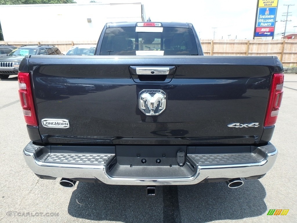 2019 1500 Long Horn Crew Cab 4x4 - Maximum Steel Metallic / Mountain Brown/Light Frost Beige photo #4
