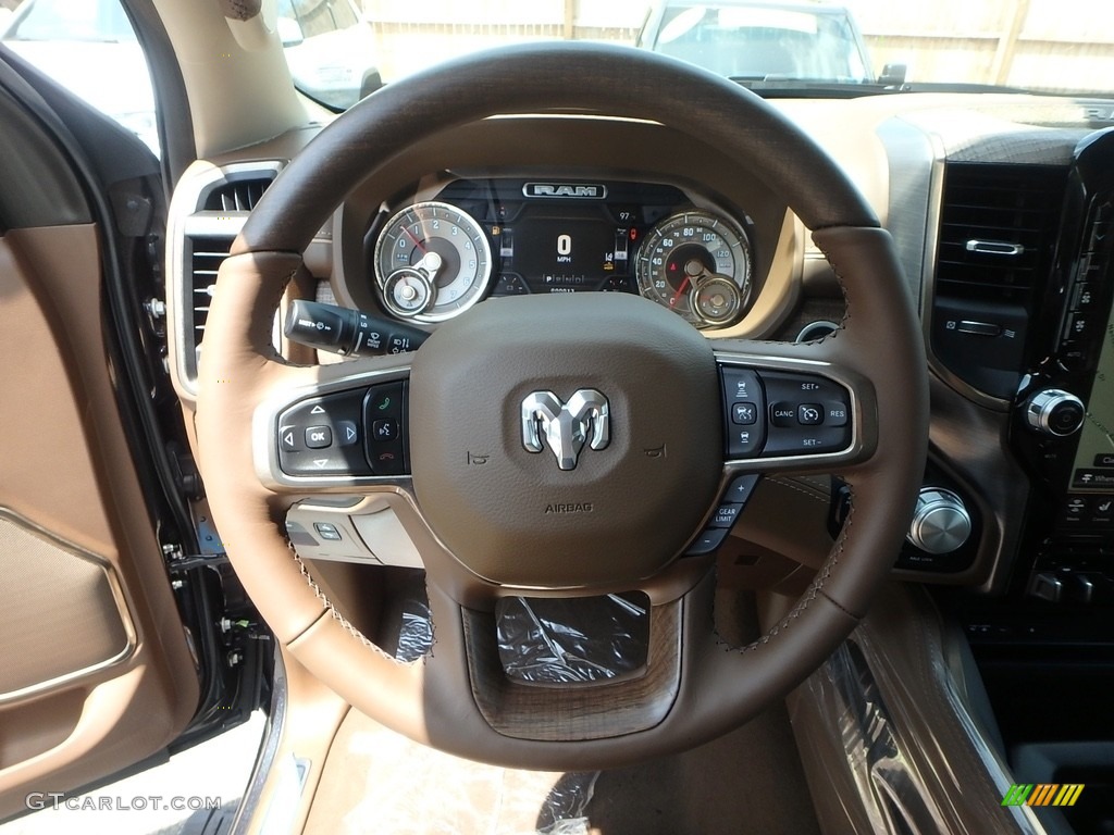 2019 1500 Long Horn Crew Cab 4x4 - Maximum Steel Metallic / Mountain Brown/Light Frost Beige photo #19